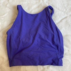 Lululemon purple cropped tank